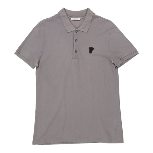 Vintage grey Versace Collection Polo Shirt - mens medium