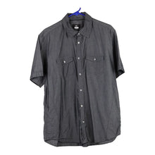  Vintage grey Calvin Klein Short Sleeve Shirt - mens large