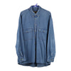 Vintage blue Timberland Denim Shirt - mens large