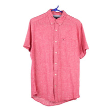  Vintage pink Tommy Hilfiger Short Sleeve Shirt - mens small