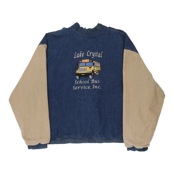 Vintage blue Three Rivers Varsity Jacket - womens xx-large