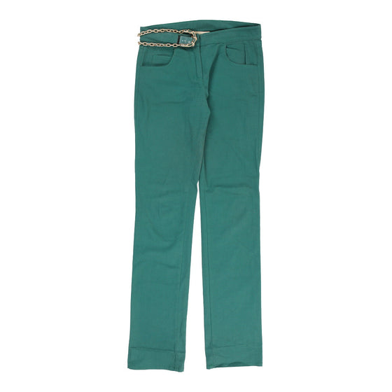 Vintage green Cavalli Class Trousers - womens 30" waist