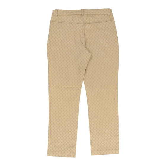 Vintage beige Gattinoni Trousers - womens 30" waist