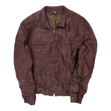  Vintage brown Unbranded Leather Jacket - mens medium