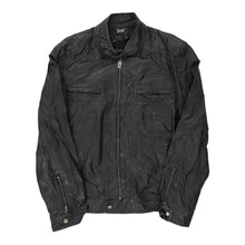  Vintage black Guess Leather Jacket - womens large