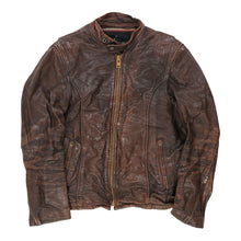  Vintage brown Lesco Leather Jacket - mens x-small