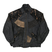  Vintage black Unicept Leather Jacket - mens x-large