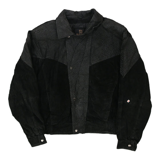 Vintage black Byrner & Baker Leather Jacket - mens x-large