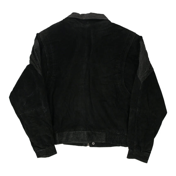Vintage black Byrner & Baker Leather Jacket - mens x-large