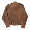 Vintage brown Bermans Leather Jacket - mens x-large