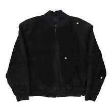  Vintage black William Barry Leather Jacket - mens large