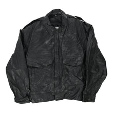  Vintage black Taylors Leatherwear Leather Jacket - mens large