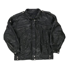  Vintage black Impromptu Leather Jacket - womens medium