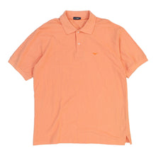  Vintage orange Armani Jeans Polo Shirt - mens x-large