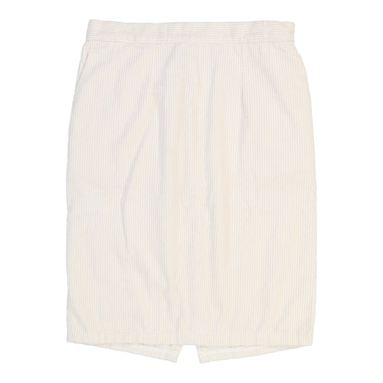 Vintage white Moschino Jeans Cord Skirt - womens 34" waist