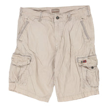  Vintage beige Napapijri Cargo Shorts - mens 34" waist