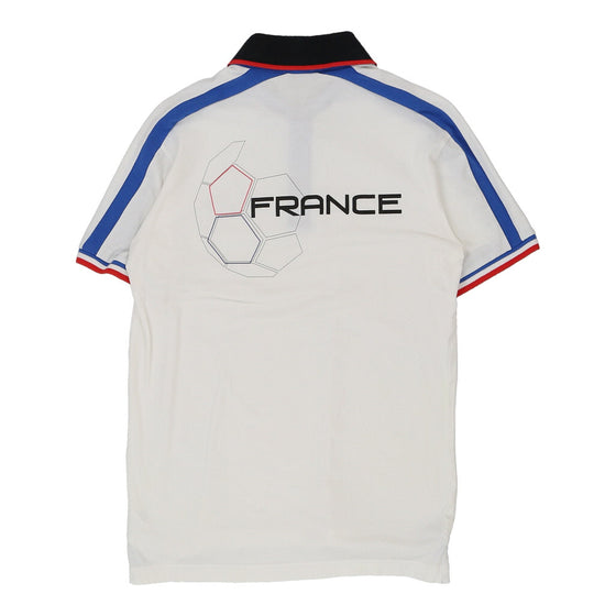 Vintage white France Emporio Armani Polo Shirt - mens medium