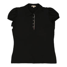  Vintage black Burberry Brit Polo Top - womens small