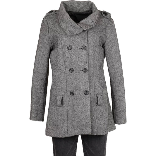 Vintage grey Unbranded Overcoat - womens large