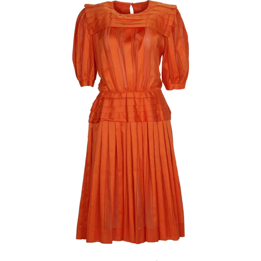 Vintage orange Unbranded Midi Dress - womens medium