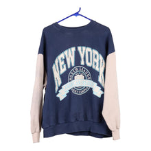  Vintage blue New York Pull & Bear Sweatshirt - mens large