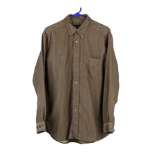  Vintage brown Eddie Bauer Flannel Shirt - mens medium
