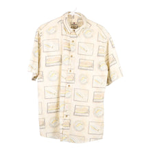  Vintage cream Woolrich Short Sleeve Shirt - mens medium