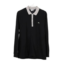  Vintage black Lacoste Long Sleeve Polo Shirt - mens large