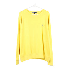  Vintage yellow Ralph Lauren Sweatshirt - mens x-large