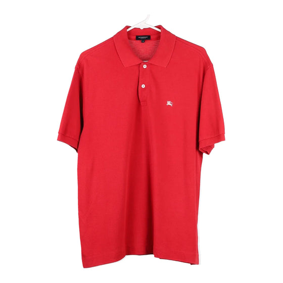Vintage red Burberry London Polo Shirt - mens x-large