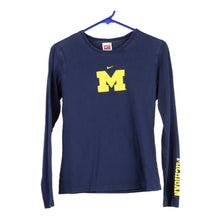  Vintage navy Age 10-12 Michigan Wolverines Nike Long Sleeve T-Shirt - boys medium