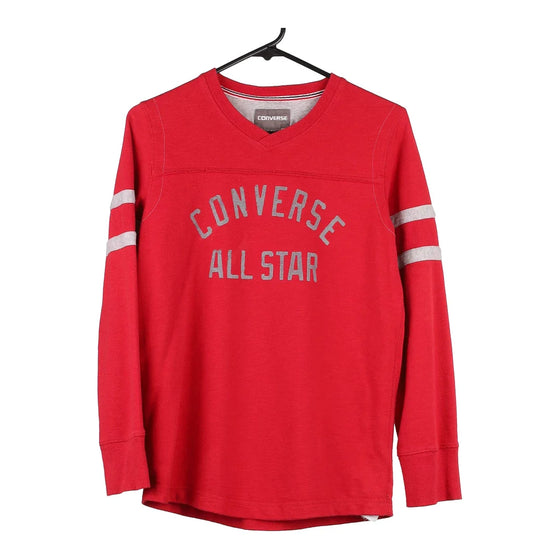 Vintage red Age 12-13 Converse Sweatshirt - boys large