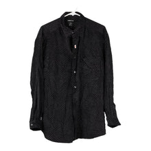  Vintage black Claiborne Cord Shirt - mens large