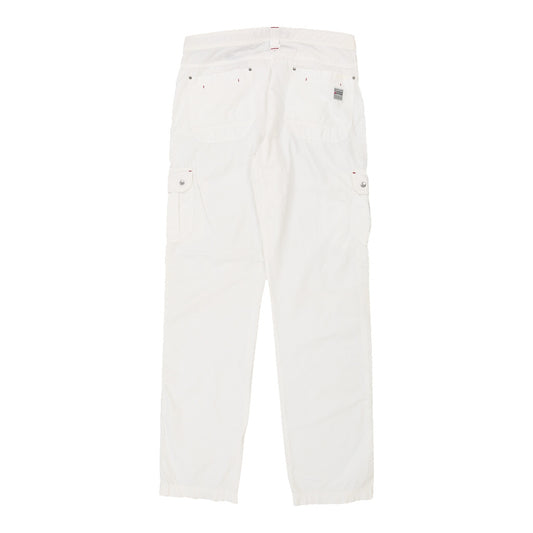 Think Pink Trousers - 32W 34L White Cotton