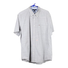  Vintage grey Tommy Hilfiger Short Sleeve Shirt - mens large