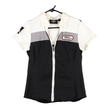  Vintage black & white Harley Davidson Short Sleeve Shirt - womens small