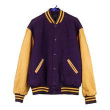  Vintage purple Holloway Varsity Jacket - mens large