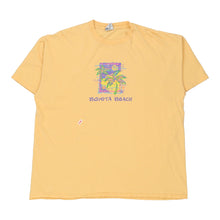  Vintage yellow Bonita Beach Cal Cru T-Shirt - womens x-large