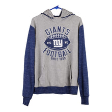 New York Giants N.F.L. Team Apparel Hoodie - Medium Grey Cotton Blend - Thrifted.com