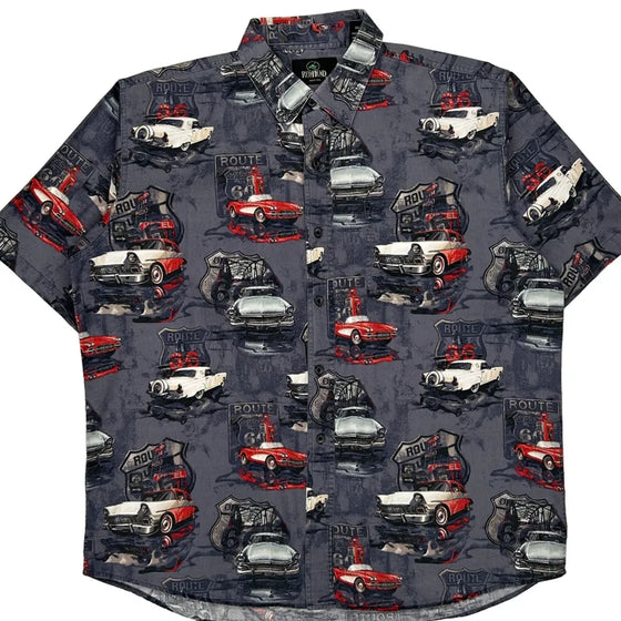 Red Head Patterned Shirt - XL Multicoloured Cotton