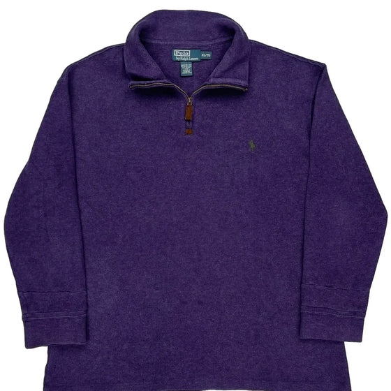 Ralph Lauren 1/4 Zip - XL Purple Cotton