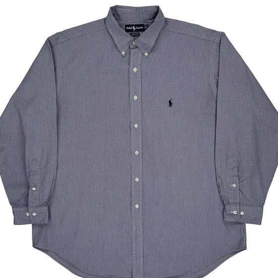 Yarmouth Ralph Lauren Checked Shirt - XL Blue Cotton