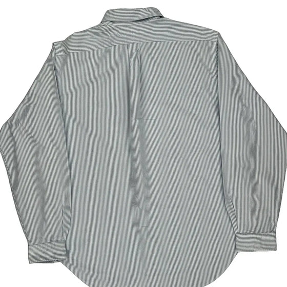 Classic Fit Ralph Lauren Striped Shirt - XL Blue Cotton