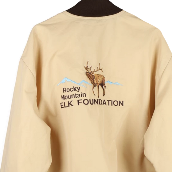 Vintage cream Rocky Mountain Elk Foundation. Birdie Bomber Jacket - mens xx-large