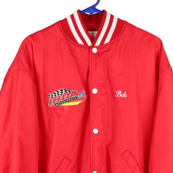 Vintage red Cam Snappers Holloway Bomber Jacket - mens x-large
