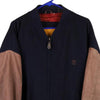 Vintage navy Timberland Varsity Jacket - mens x-large