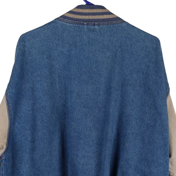 Vintageblue Tri-Mountain Varsity Jacket - mens x-large