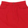 Vintage red Conte Of Florence Skirt - womens 26" waist