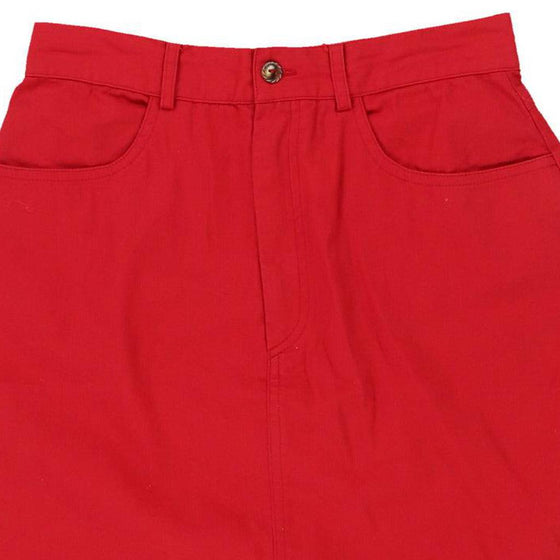 Vintage red Conte Of Florence Skirt - womens 26" waist