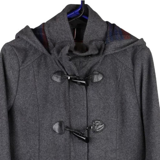 Vintage grey Tommy Hilfiger Overcoat - womens medium
